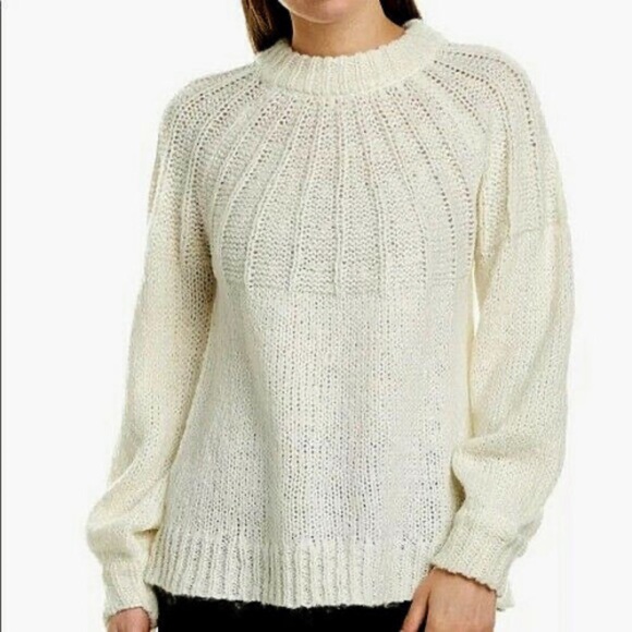 Laundry By Shelli Segal Sweaters - NWT Laundry By Shelli Segal Balloon Sleeve Soft Wool Blend Ivory Sweater S